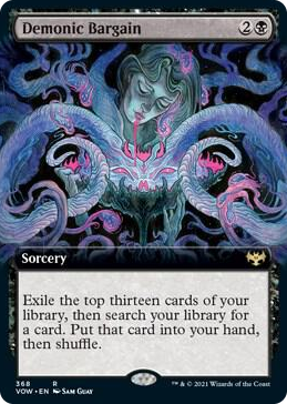 0368 Demonic Bargain (Extended Art) R Innistrad: Crimson Vow