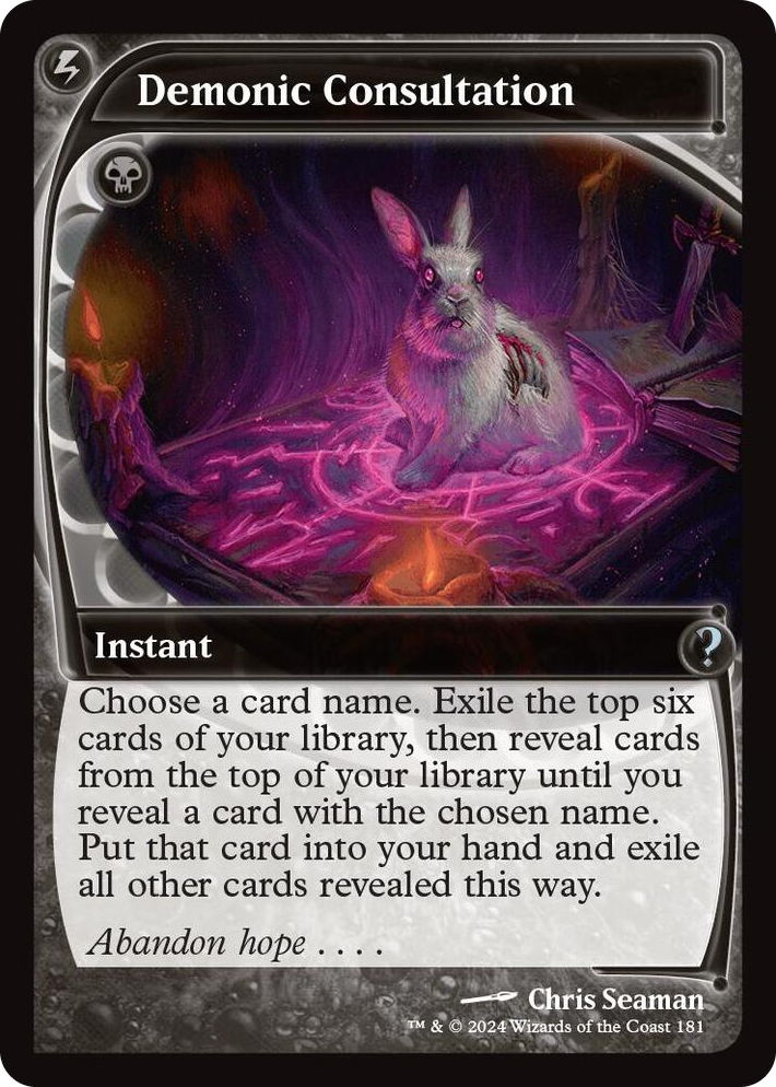 0181 Demonic Consultation (Future Sight) U Mystery Booster 2
