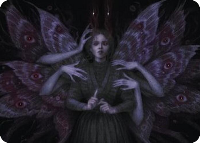 0007 Demonic Counsel Art Card (7/54) S Art Series: Duskmourn: House of Horror