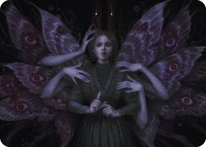 Demonic Counsel Art Card (7/54) #7 S - Art Series: Duskmourn: House of Horror Pokemon card