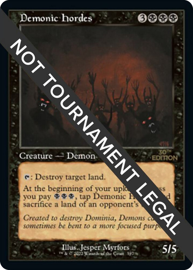 0397 Demonic Hordes (Retro Frame) R 30th Anniversary Edition
