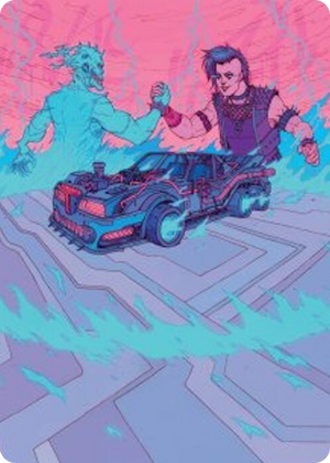 0040 Demonic Junker Art Card S Art Series: Aetherdrift