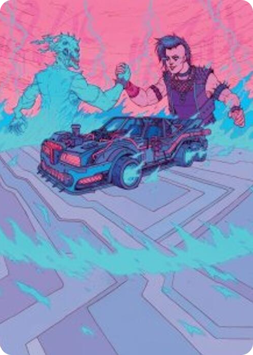 0040 Demonic Junker Art Card S Art Series: Aetherdrift