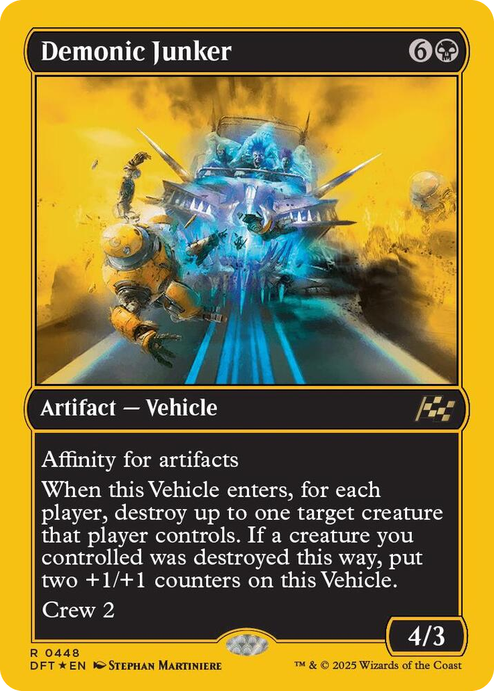 0448 Demonic Junker (First-Place Foil) R Aetherdrift