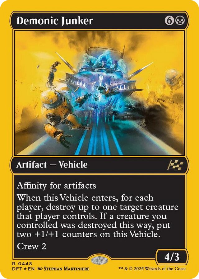 0448 Demonic Junker (First-Place Foil) R Aetherdrift