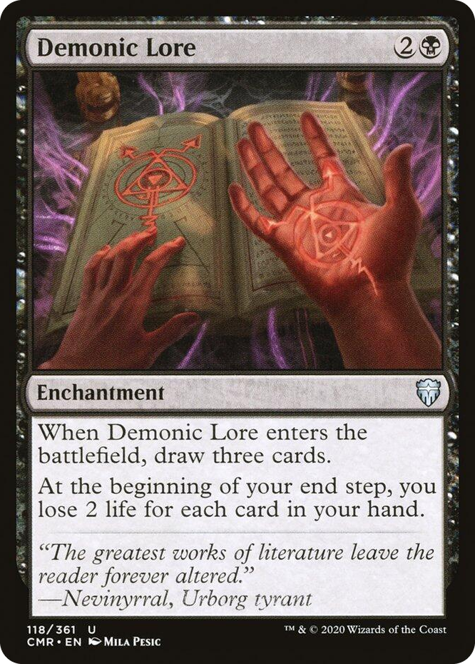 0118 Demonic Lore U Commander Legends