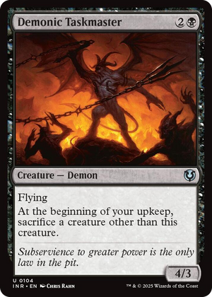 0104 Demonic Taskmaster U Innistrad Remastered