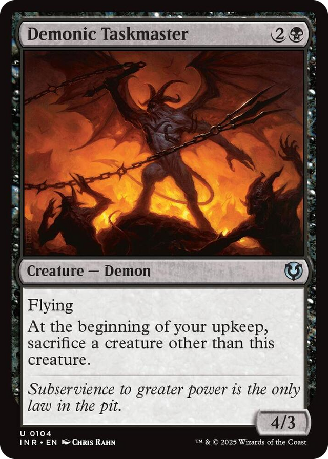 0104 Demonic Taskmaster U Innistrad Remastered