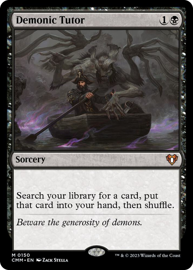 0150 Demonic Tutor M Commander Masters