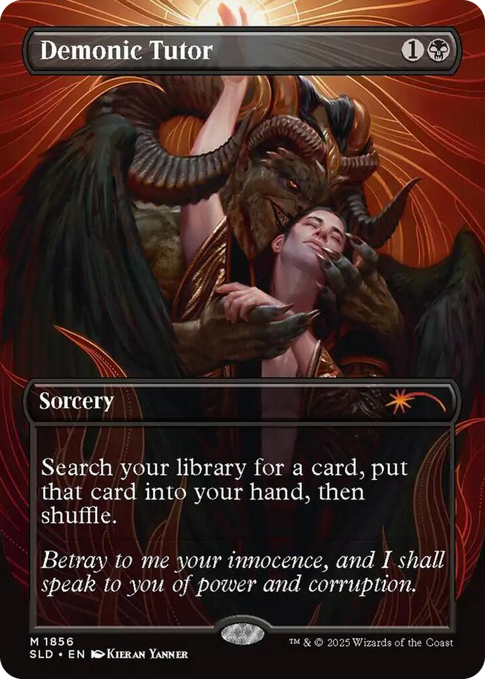 Demonic Tutor #1856 M - Secret Lair Drop Series Pokemon card