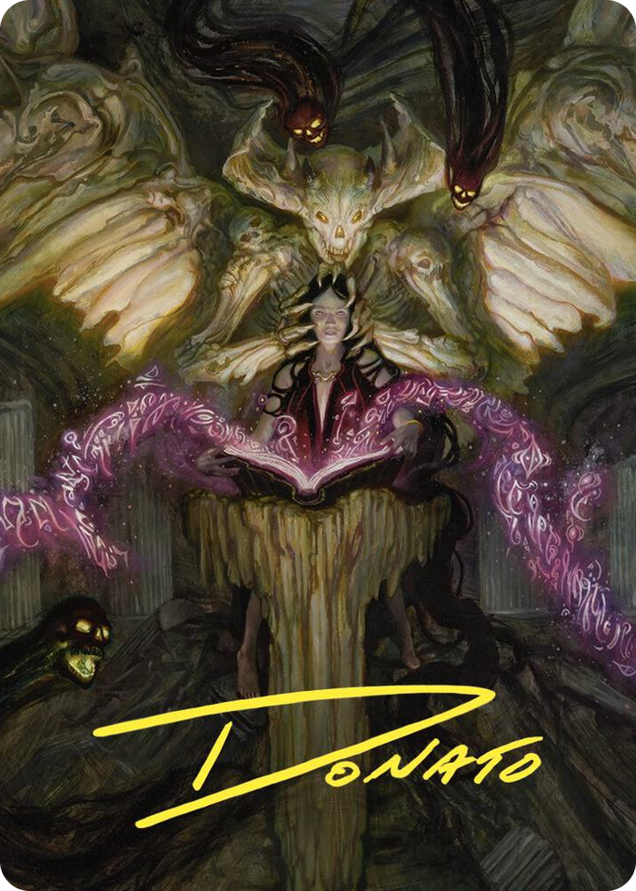 Demonic Tutor Art Card (Gold-Stamped Signature) #64 S - Art Series: Commander Masters Pokemon card