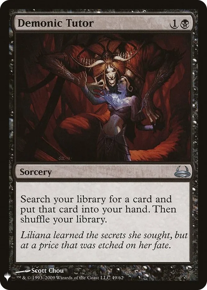 0049 Demonic Tutor (DVD) U The List Reprints