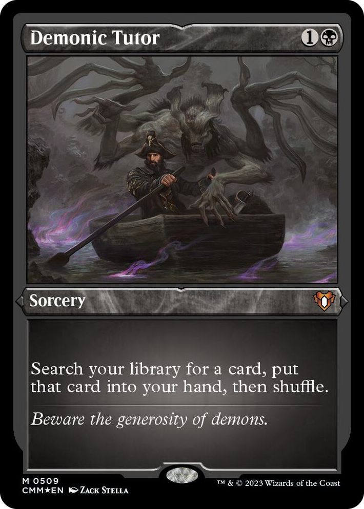 0509 Demonic Tutor (Foil Etched) M Commander Masters