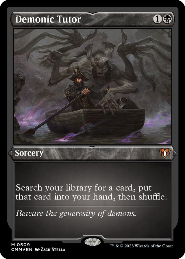 0509 Demonic Tutor (Foil Etched) M Commander Masters