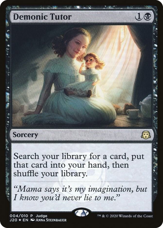 0004 Demonic Tutor (J20) P Judge Promos