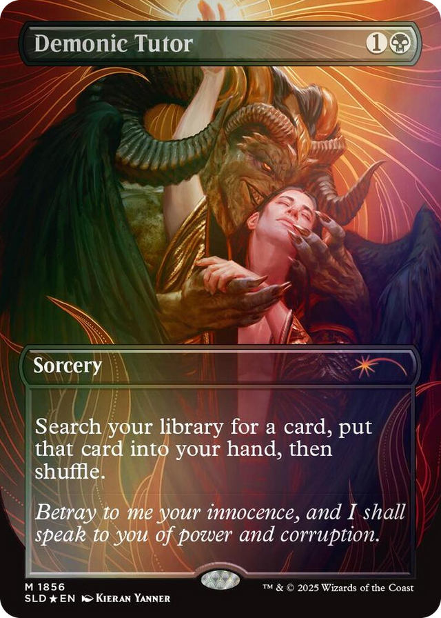 1856 Demonic Tutor (Rainbow Foil) M Secret Lair Drop Series