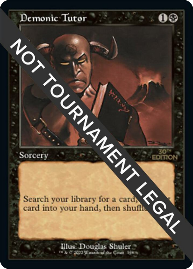 0398 Demonic Tutor (Retro Frame) U 30th Anniversary Edition
