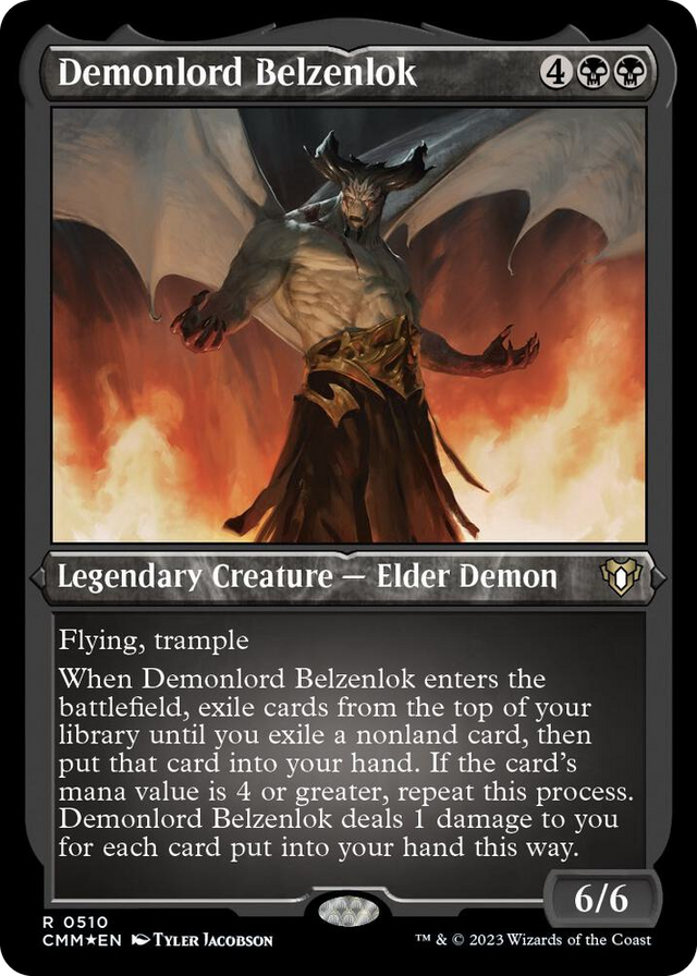 0510 Demonlord Belzenlok (Foil Etched) R Commander Masters