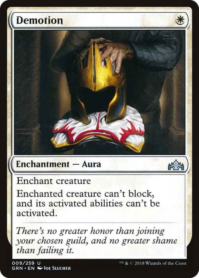 0009 Demotion U Guilds of Ravnica