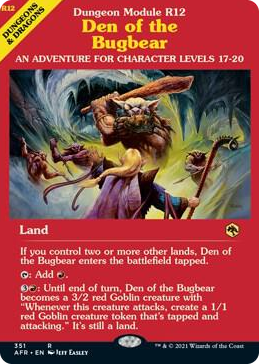 0351 Den of the Bugbear (Dungeon Module) R Adventures in the Forgotten Realms