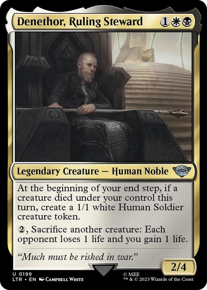 0198 Denethor, Ruling Steward U Universes Beyond: The Lord of the Rings: Tales of Middle-earth
