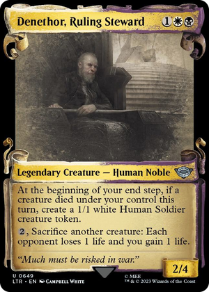 0649 Denethor, Ruling Steward (Showcase Scrolls) U Universes Beyond: The Lord of the Rings: Tales of Middle-earth