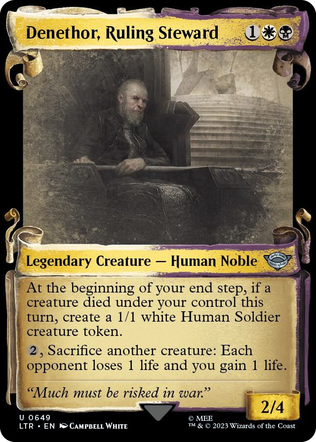 0649 Denethor, Ruling Steward (Showcase Scrolls) U Universes Beyond: The Lord of the Rings: Tales of Middle-earth