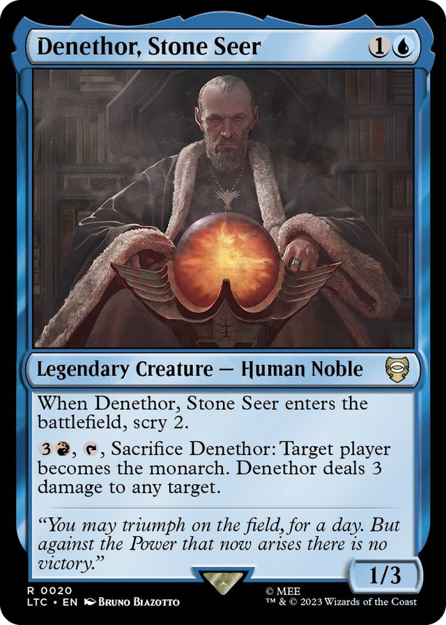 0020 Denethor, Stone Seer R Commander: The Lord of the Rings: Tales of Middle-earth