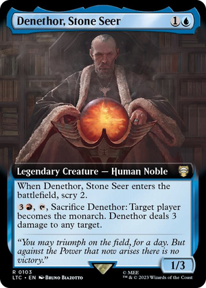 0103 Denethor, Stone Seer (Extended Art) R Commander: The Lord of the Rings: Tales of Middle-earth