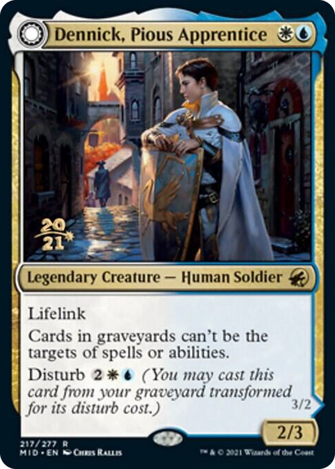 Dennick, Pious Apprentice #217 R - Prerelease Cards Pokemon card