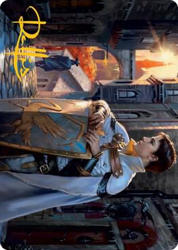 0058 Dennick, Pious Apprentice Art Card (Gold-Stamped Signature) S Art Series: Innistrad: Midnight Hunt