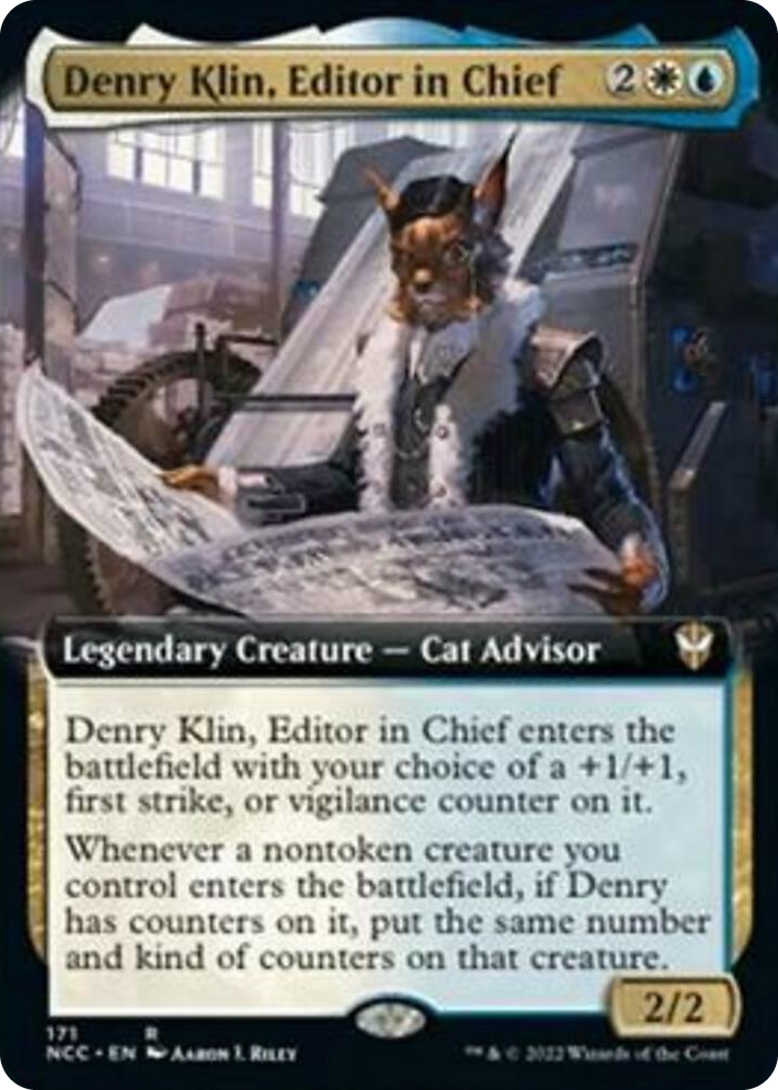 0171 Denry Klin, Editor in Chief (Extended Art) R Commander: Streets of New Capenna