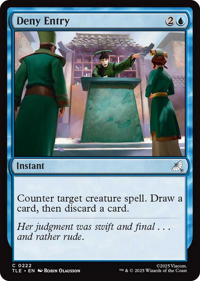 Deny Entry #222 C - The Last Airbender: Eternal-Legal Pokemon card