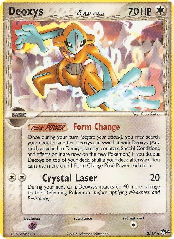 0002 Deoxys (Delta Species) Rare POP Series 4