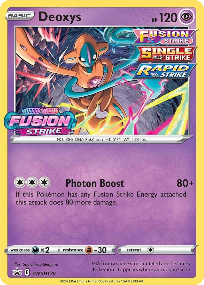 0170 Deoxys - SWSH170 (Prerelease) Promo Sword & Shield Promo Cards