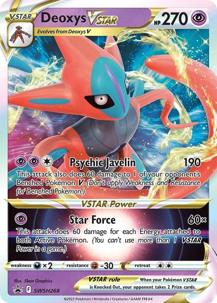 0268 Deoxys VSTAR - SWSH268 Promo Sword & Shield Promo Cards