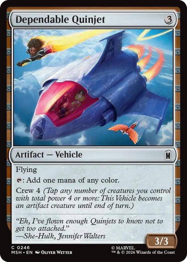 0246 Dependable Quinjet C Marvel Super Heroes