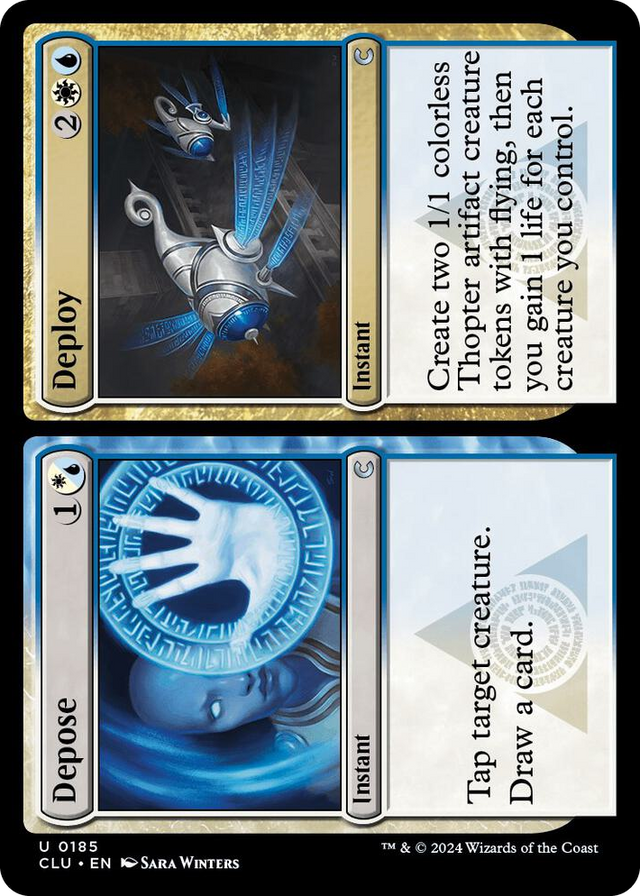 0185 Depose // Deploy U Ravnica: Clue Edition
