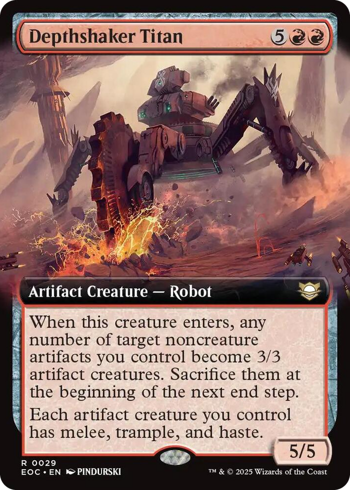 Depthshaker Titan (Extended Art) #29 R - Commander: Edge of Eternities Pokemon card