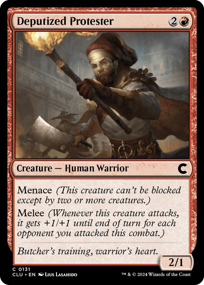 0131 Deputized Protester C Ravnica: Clue Edition