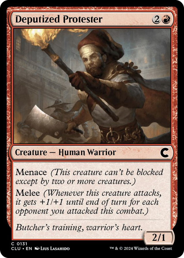 0131 Deputized Protester C Ravnica: Clue Edition