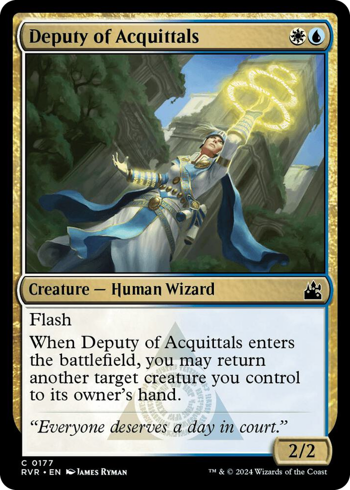 Deputy of Acquittals #177 C - Ravnica Remastered Pokemon card