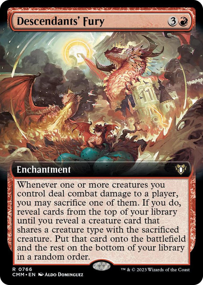 0766 Descendants' Fury (Extended Art) R Commander Masters