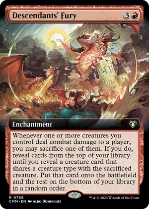 0766 Descendants' Fury (Extended Art) R Commander Masters