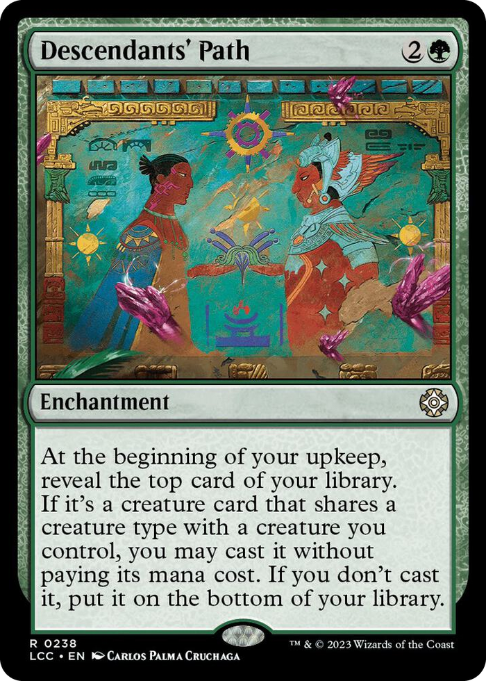 Descendants' Path #238 R - Commander: The Lost Caverns of Ixalan Pokemon card