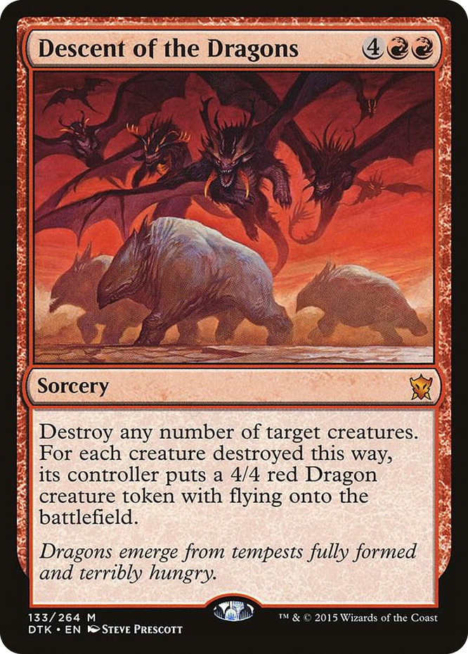 0133 Descent of the Dragons M Dragons of Tarkir