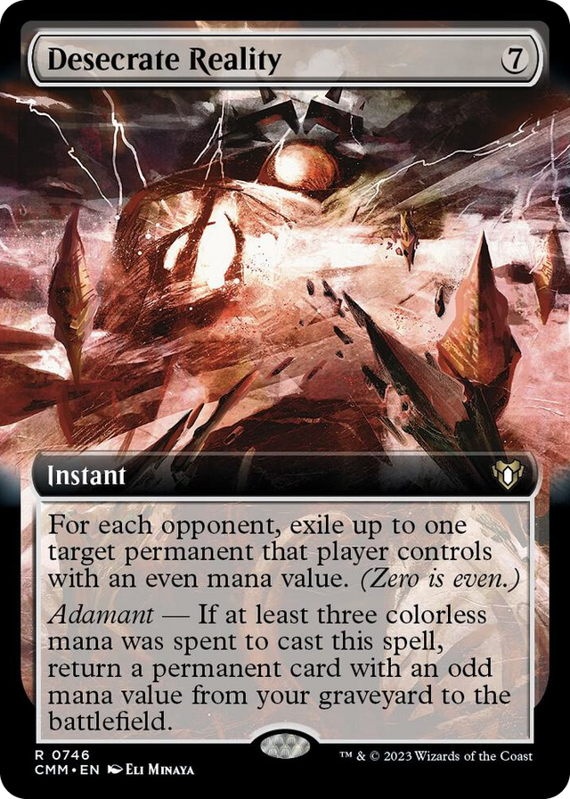 0746 Desecrate Reality (Extended Art) R Commander Masters