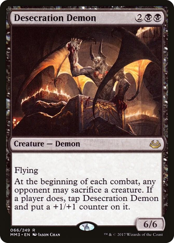 Desecration Demon #66 R - Modern Masters 2017 Pokemon card