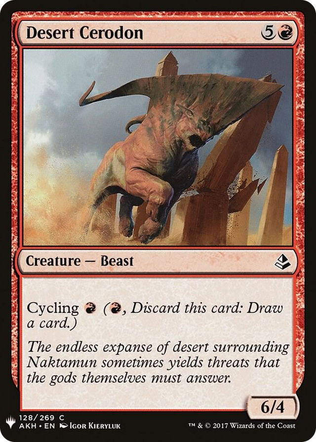 0128 Desert Cerodon C The List Reprints