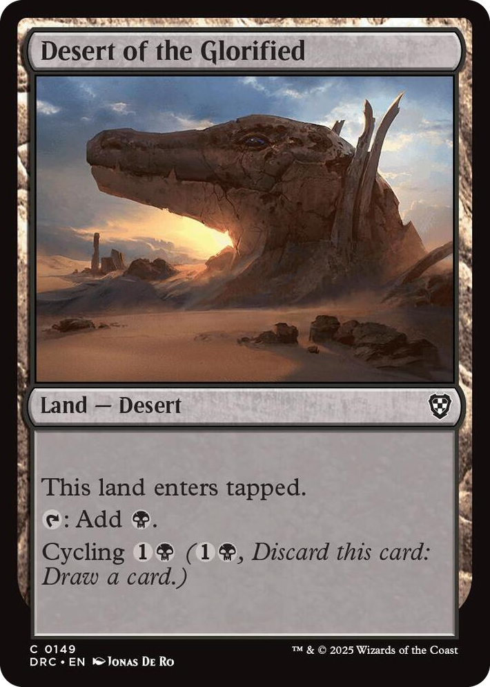 0149 Desert of the Glorified C Commander: Aetherdrift